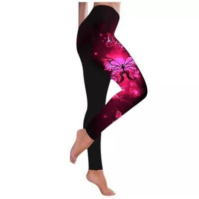 Thumbnail: Women’s High-Waist Butterfly Print Leggings Yoga & Workout Tights