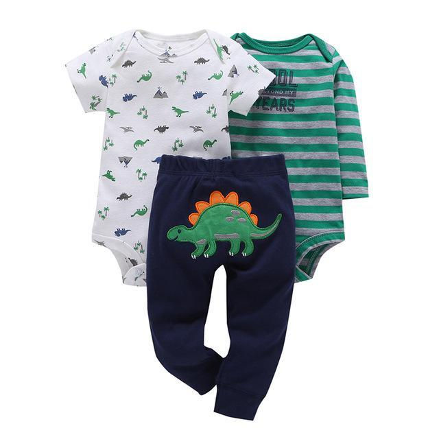 Thumbnail: 3pcs Infant Purple Owl Coat Jumpsuit Sets