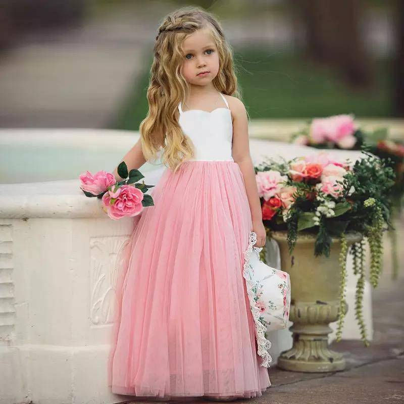 Thumbnail: Princess Flower Wedding Party Gown Dress