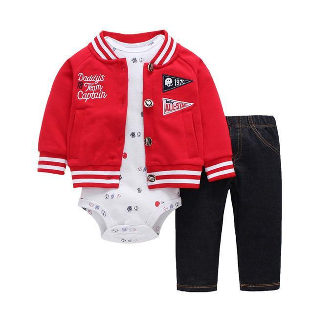 Thumbnail: Infant Daddy's Team Captain Jacket Hooded Sets