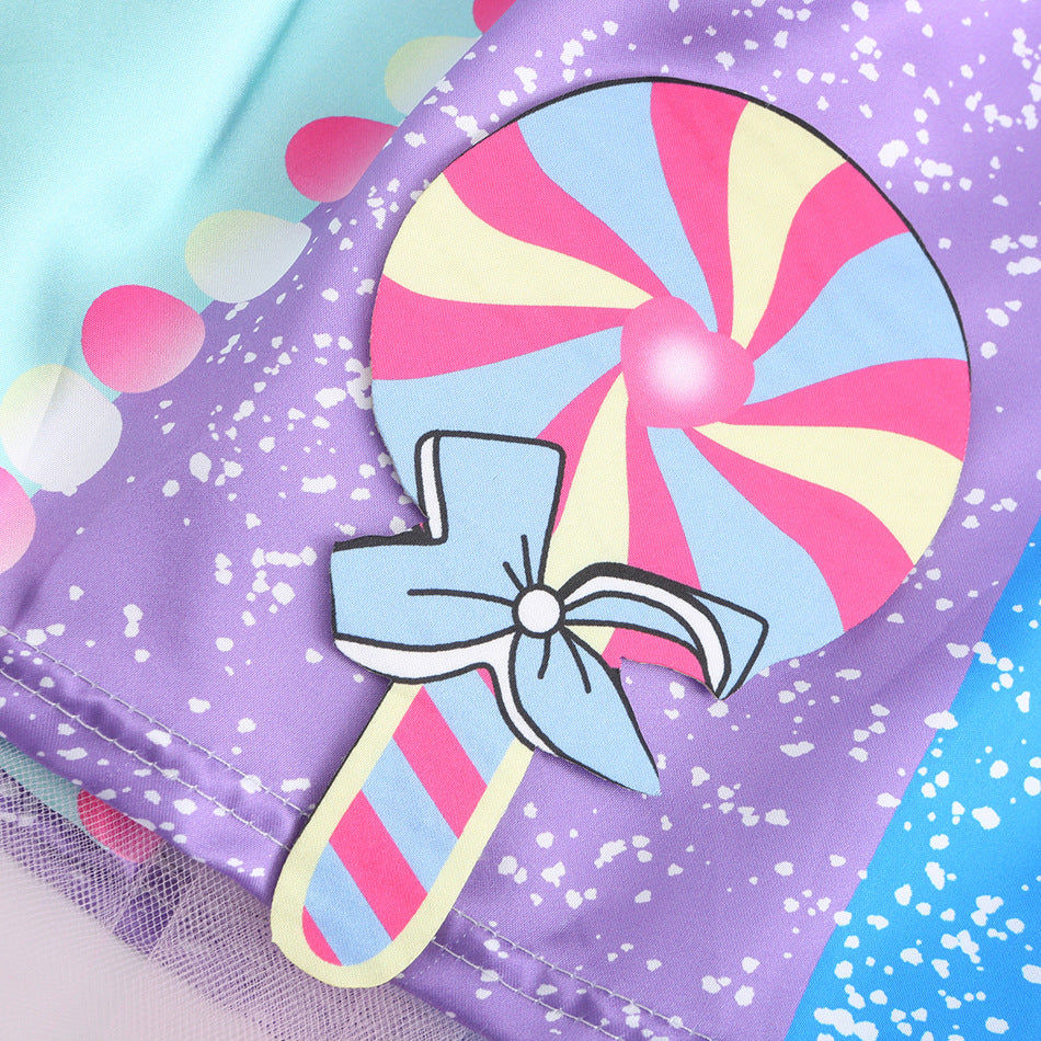 Thumbnail: Candy Princess Dress for Girls with Accessories 4-Piece Set