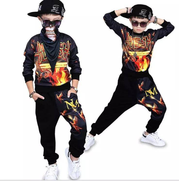 Thumbnail: Toddler Boys Long Sleeve Hip Hop Outerwear Clothes
