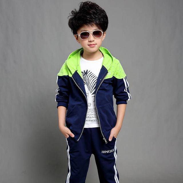 Thumbnail: Boys Hooded Sports Tracksuit Pant