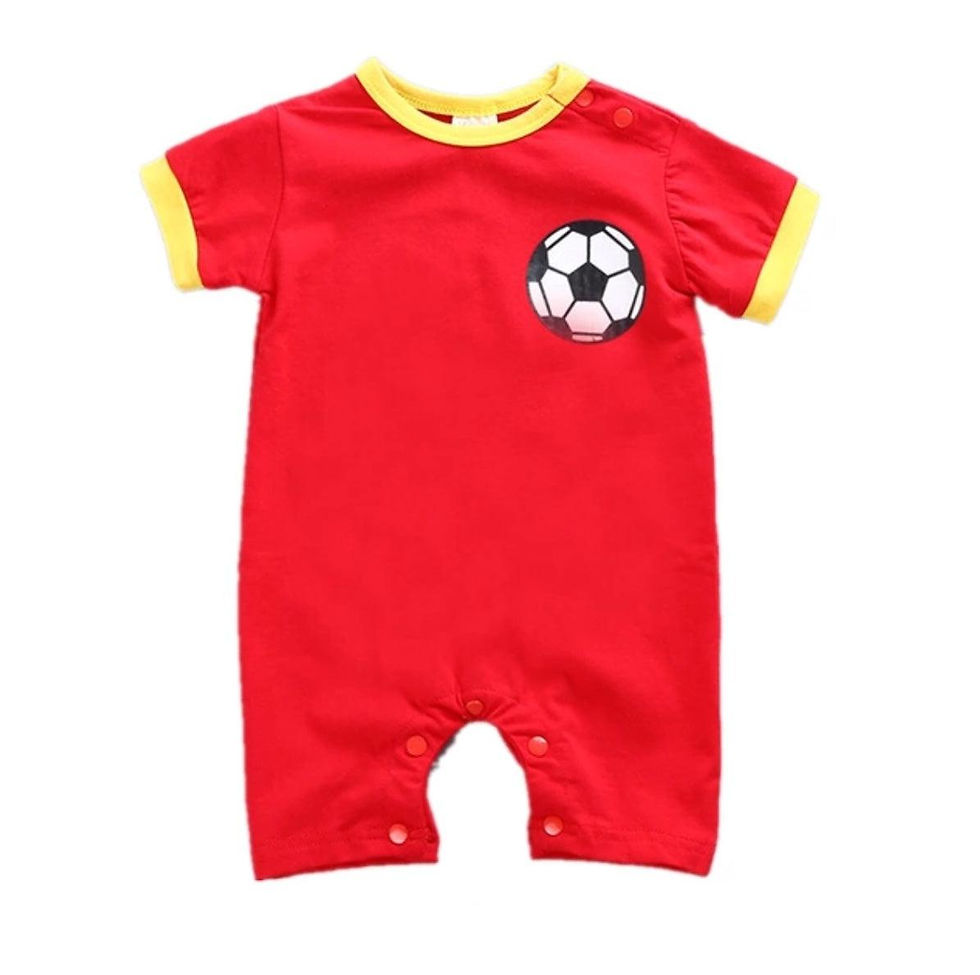 Thumbnail: Baby Boy Girl Romper Soccer Football Clothes