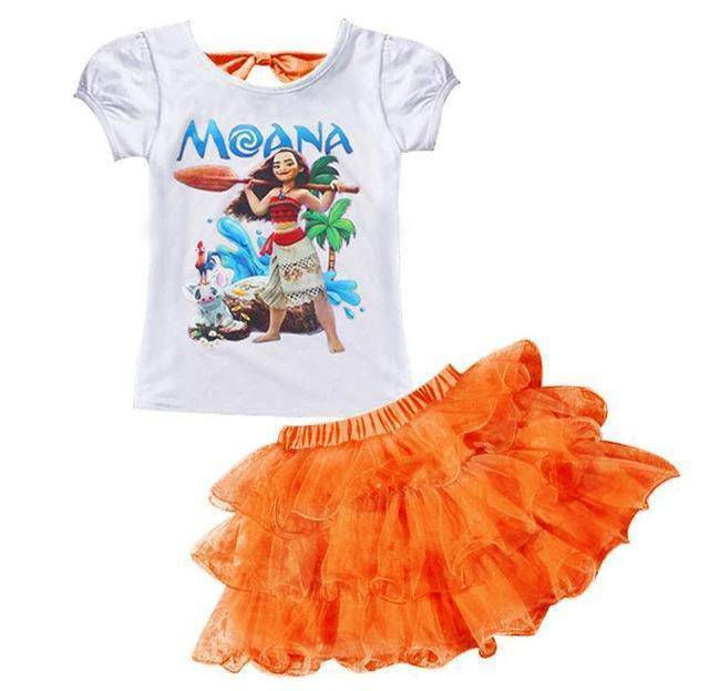 Thumbnail: Baby Girls Trolls T Shirt Skirt Outfit