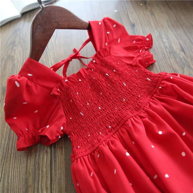 Thumbnail: Princess Girls Summer Sundress Fairy Puff Dress