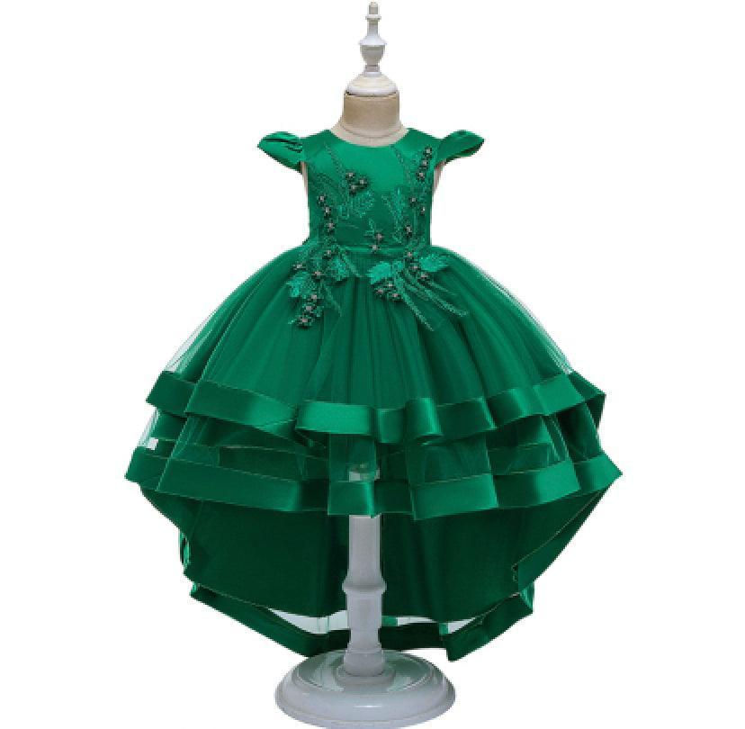 Thumbnail: Princess Girls Long Little Host Tail Dress Party