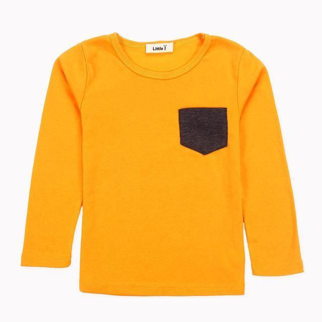 Thumbnail: Long Sleeve T Shirt Candy O Neck Tee Tops Boy Girl Clothes