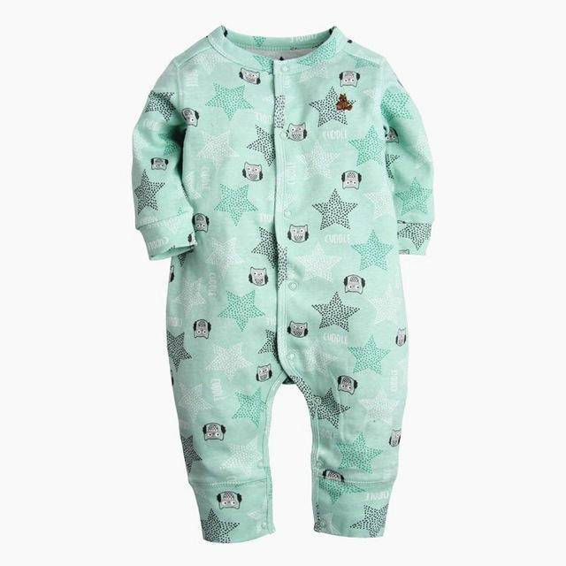 Thumbnail: Newborn Baby Boy Girl Cartoon Car Romper