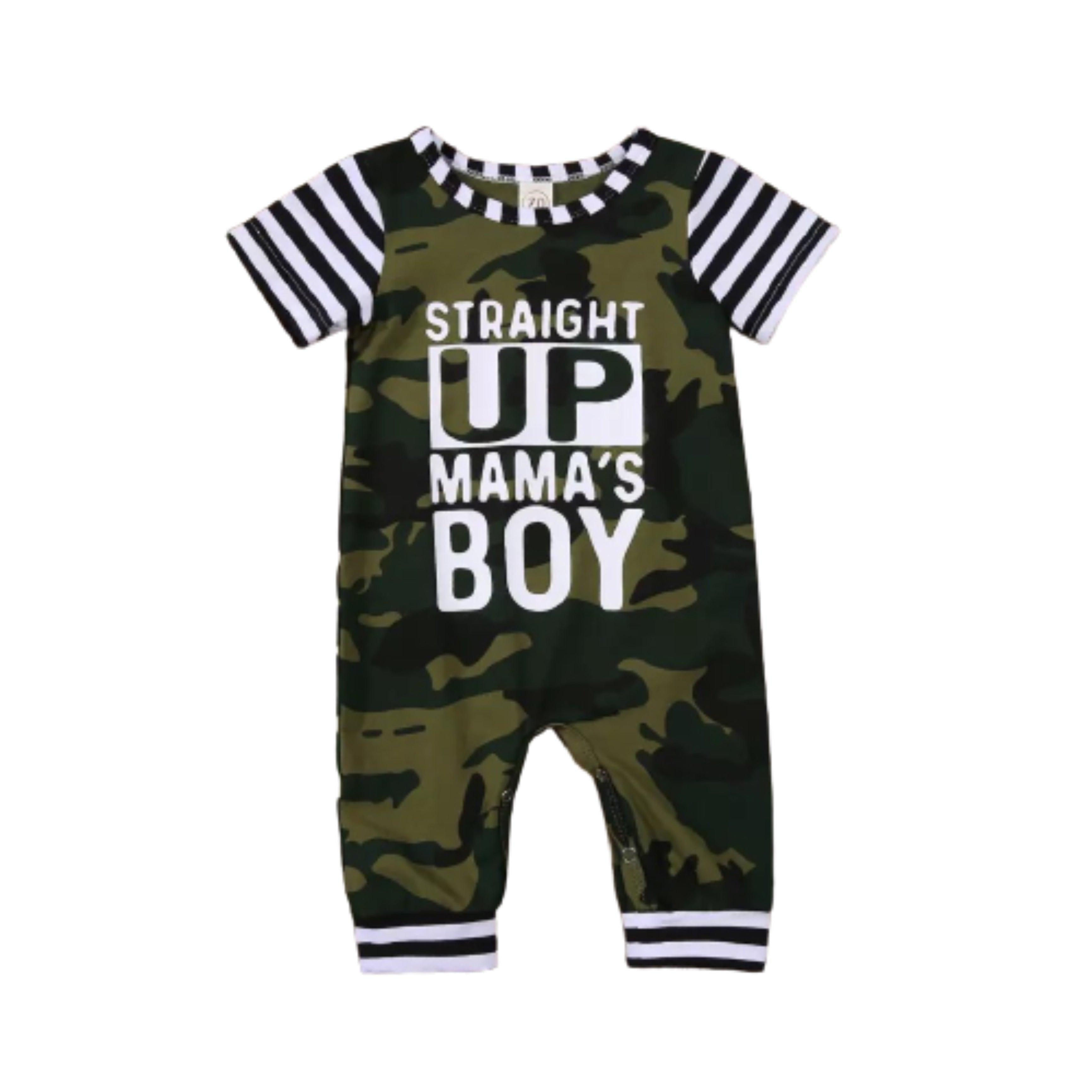 Straight Up Mama's Boy Romper Jumpsuit