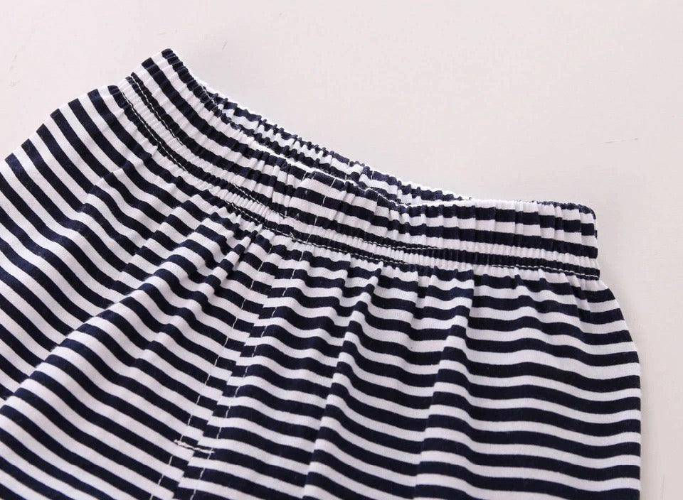 Thumbnail: Baby Boys Striped Elephant Long Sleeve Shirt Pant