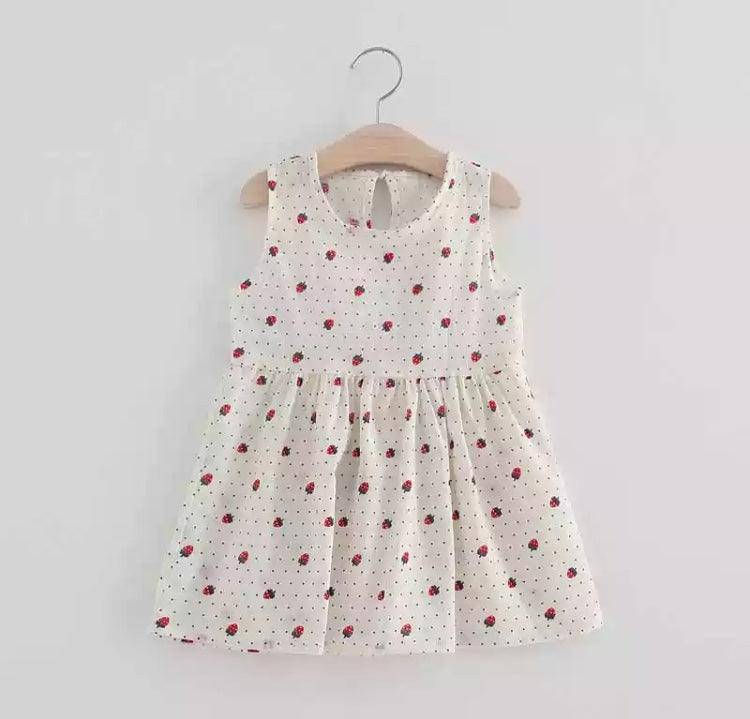 Thumbnail: Summer Berry Floral Lace Sleeveless Back V Vest Dresses