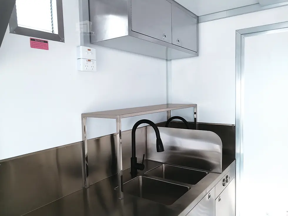 Thumbnail: Food Truck Trailer 4m – Rooftop Exhaust Fan - Double Axle / Mobile Kitchen