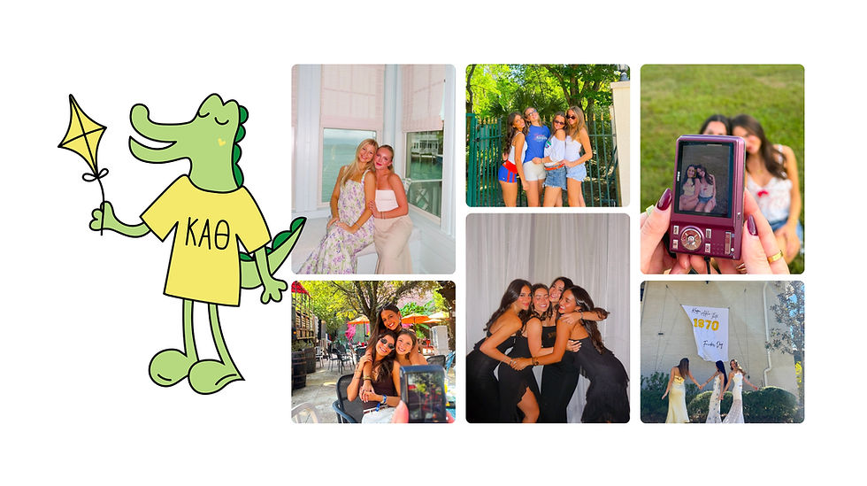 Collage of the women of Kappa Alpha Theta.