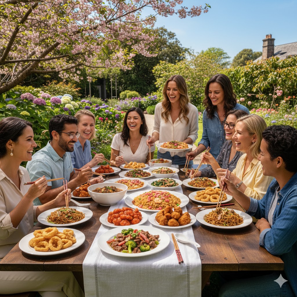 Arranged Food and Objects