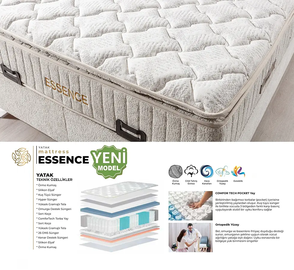 Küçük resim: Sevgi Essence Yeni Model Yatak