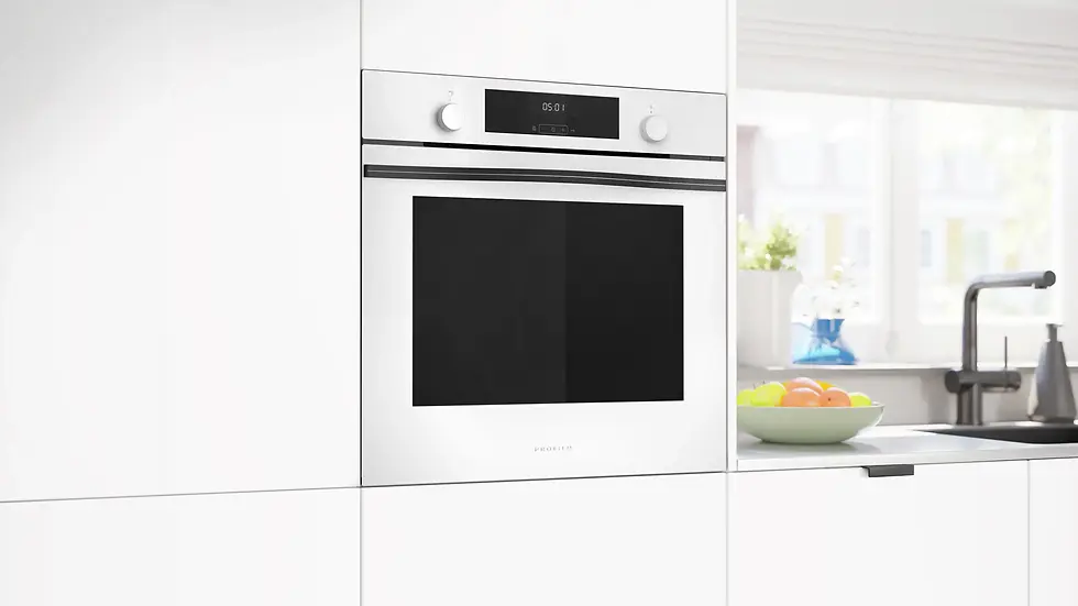 Küçük resim: Buhar Destekli Ankastre Fırın 60 x 60 cm Beyaz