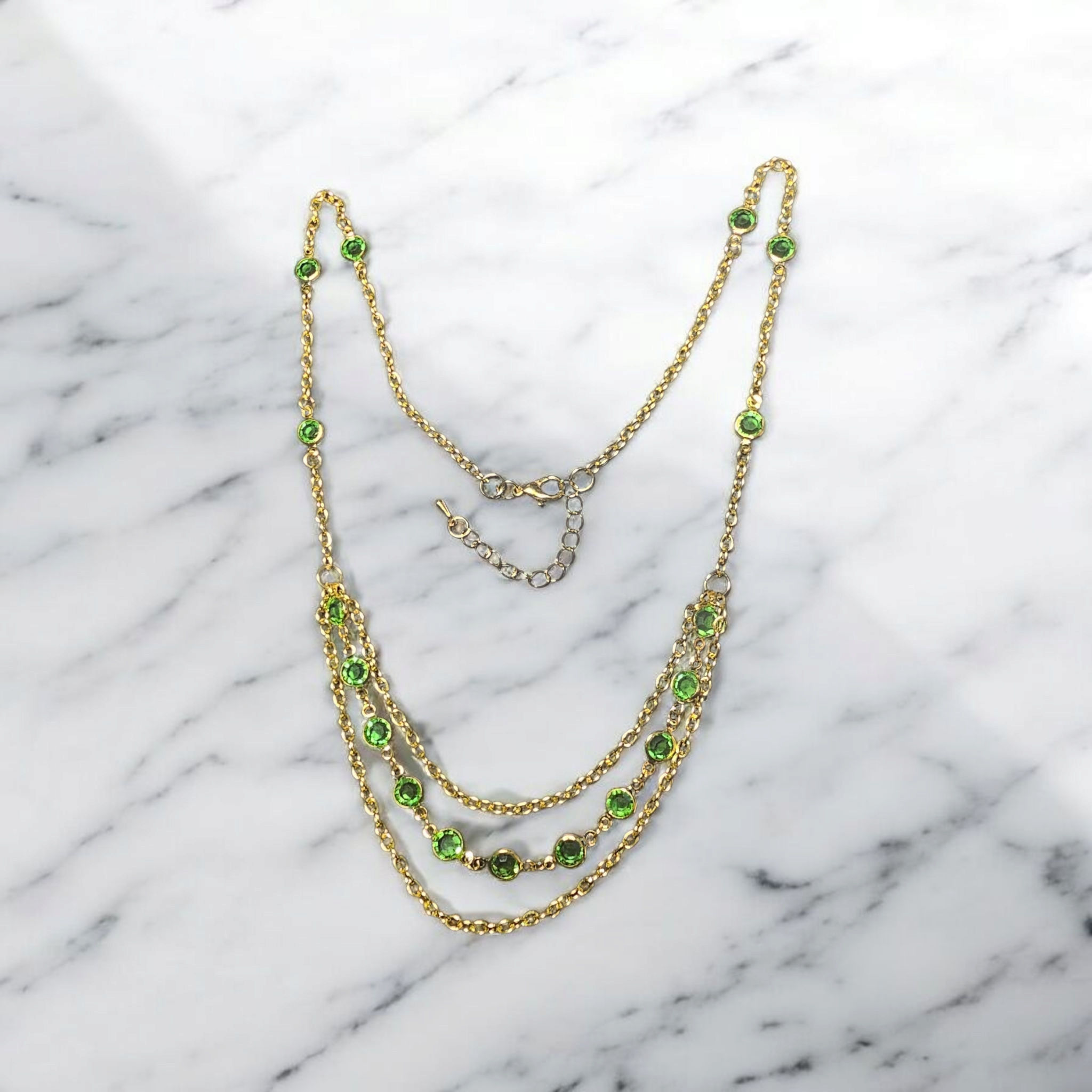 Crystal Chain Layered Necklace KIT