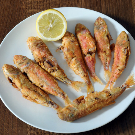 ברבוניות ממולאות בעשבי תיבול מטוגן בטמפורה