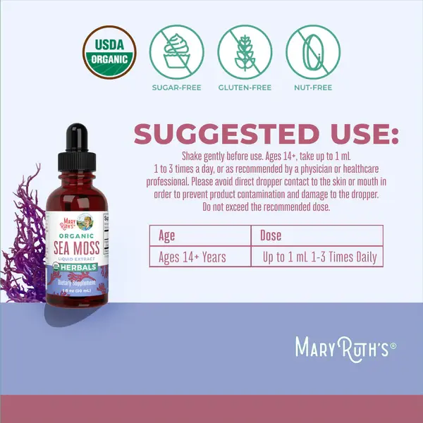 Thumbnail: MaryRuth's Organic Sea Moss Liquid Drops