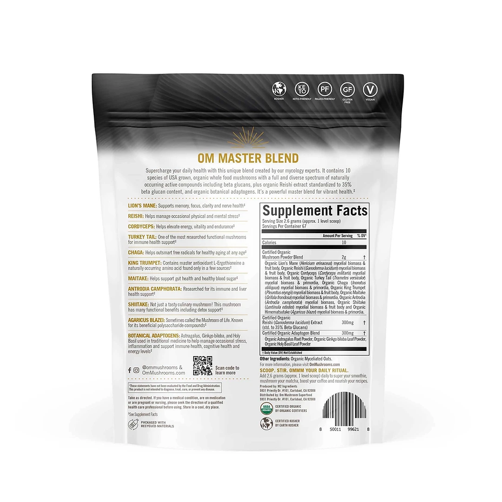 Thumbnail: Master Blend Organic Mushroom Powder