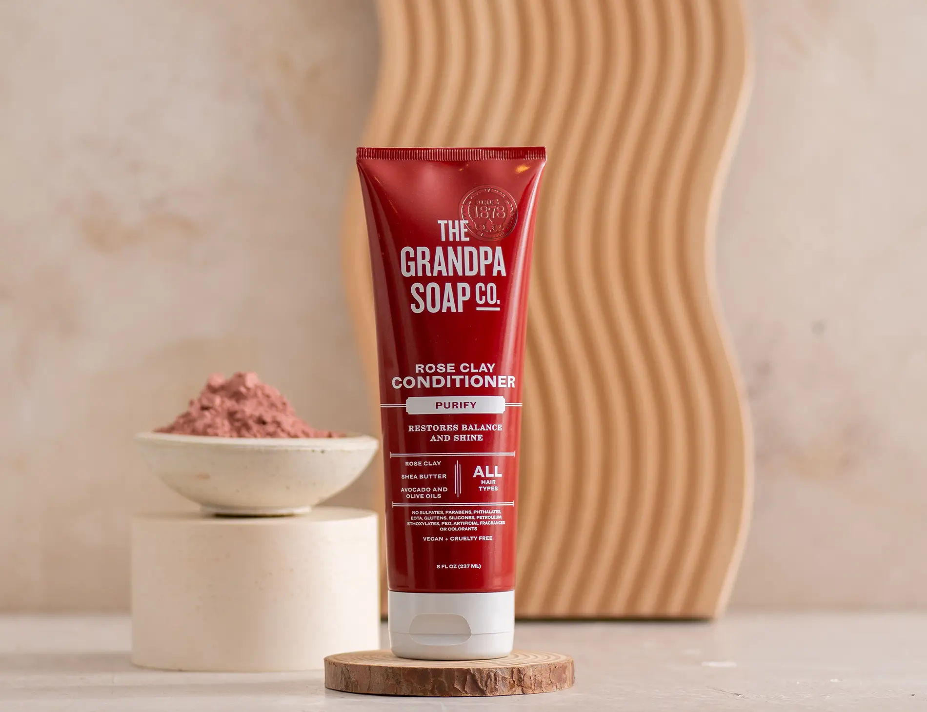 Grandpa's Rose Clay Deep Conditioner