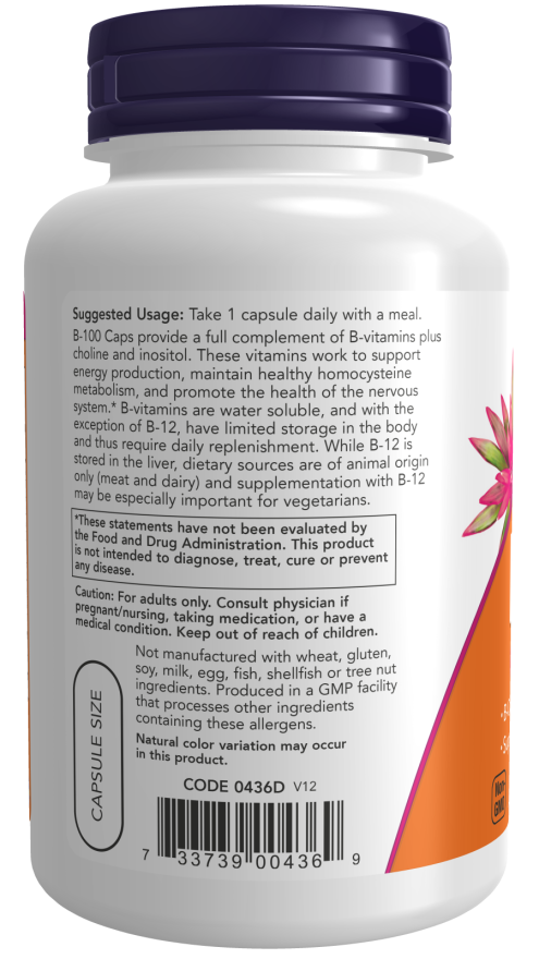 Thumbnail: Vitamin B-100 Veg Capsules