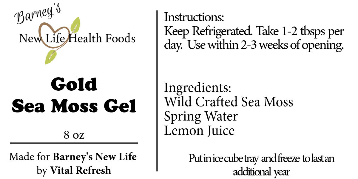 Gold Sea Moss Gel, 8 oz