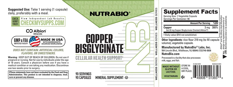 Thumbnail: Nutrabio Copper Chelate