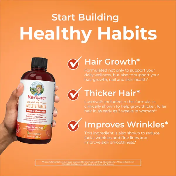 Thumbnail: MaryRuth's Liquid Morning Multivitamin + Hair Growth 15.22 oz