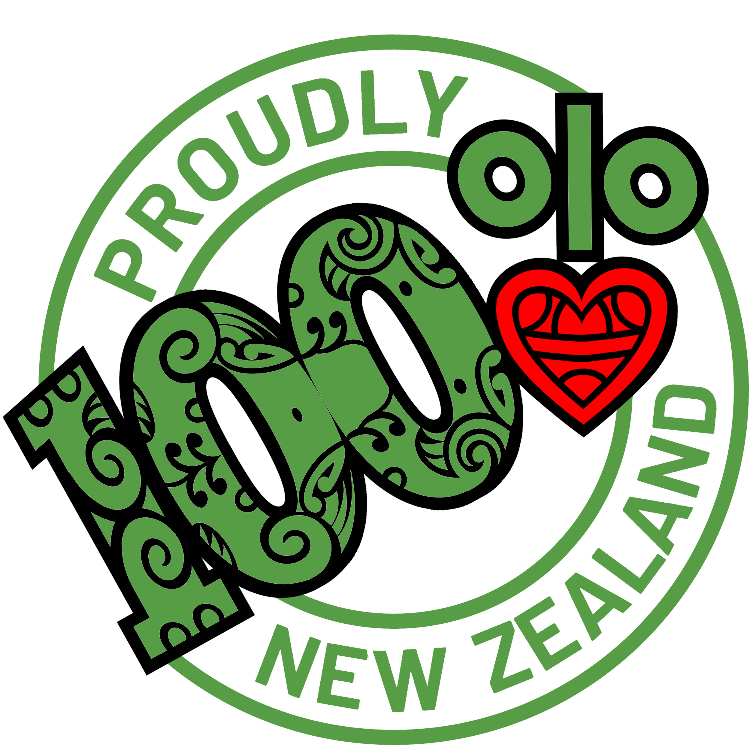 Proudly 100 percent New Zealand logo to buy art prints.