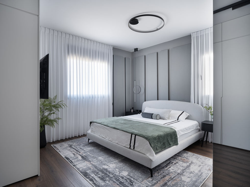 חדר שינה מעוצב, עיצוב חדר שינה, חדר בית מלון, עיצוב חדר שינה , מעצבת פנים מומלצת 