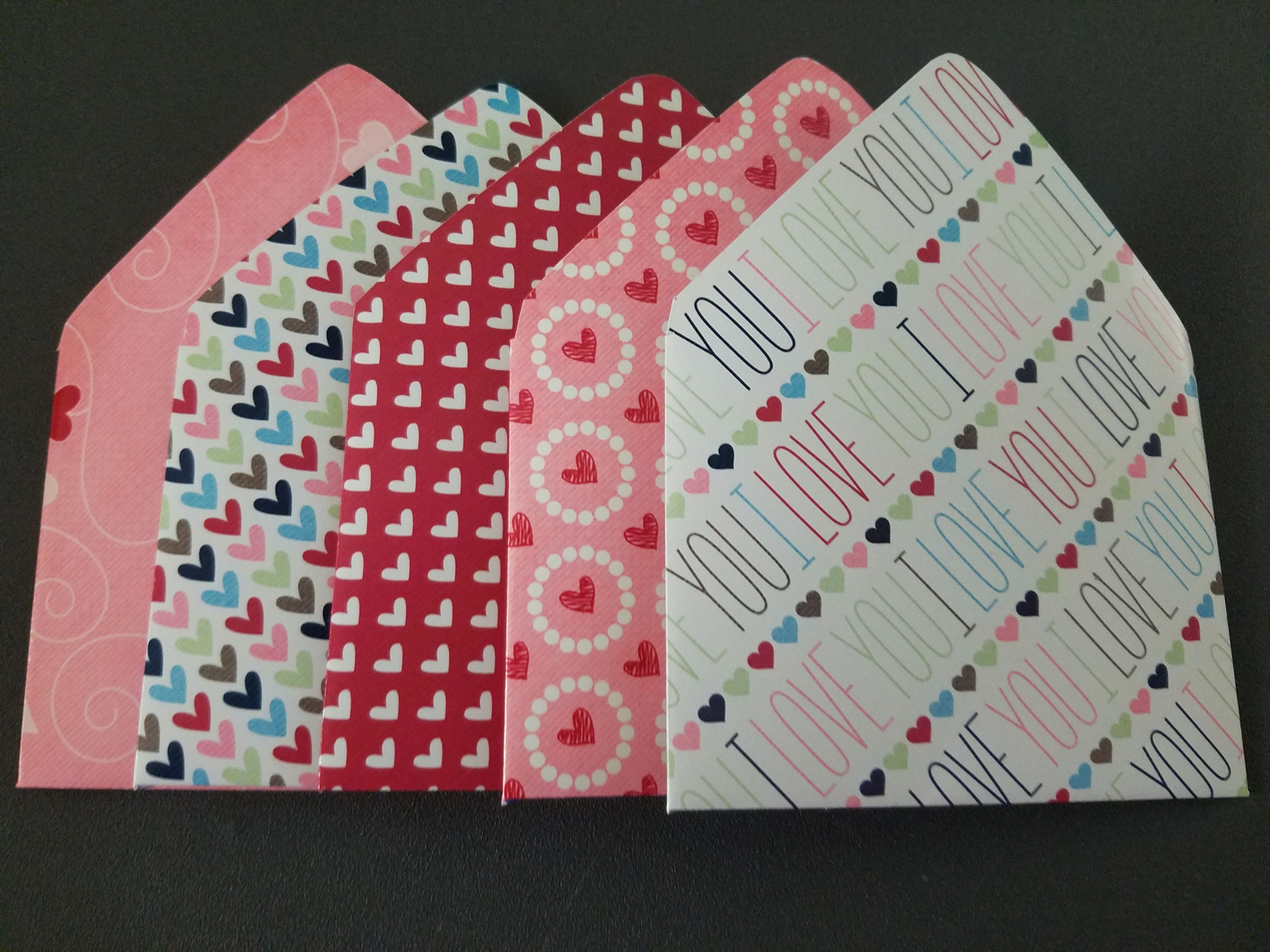 Love Theme Envelope Style Gift Card Holders