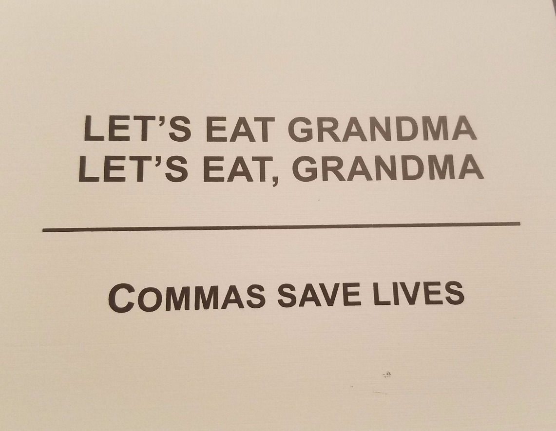 Commas Save Lives
