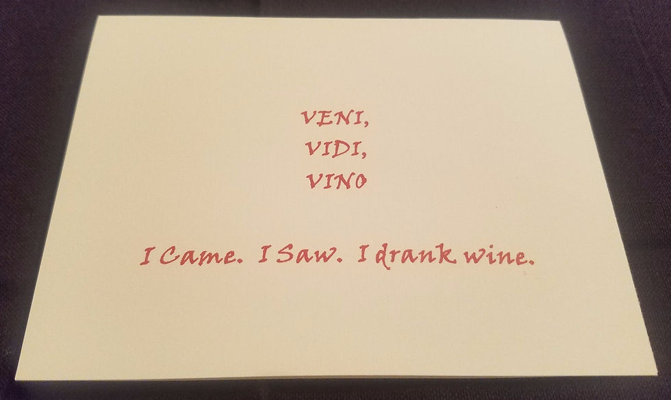 Veni Vidi Vino