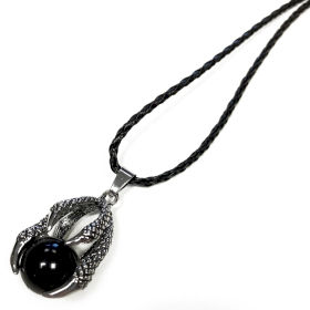 Dragon Claw Pendant - Black Agate
