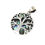 Thumbnail: Tree of Life Silver Pendant 22mm - Abalone