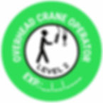 Overhead Crane Operator Sticker - Retro Reflective
