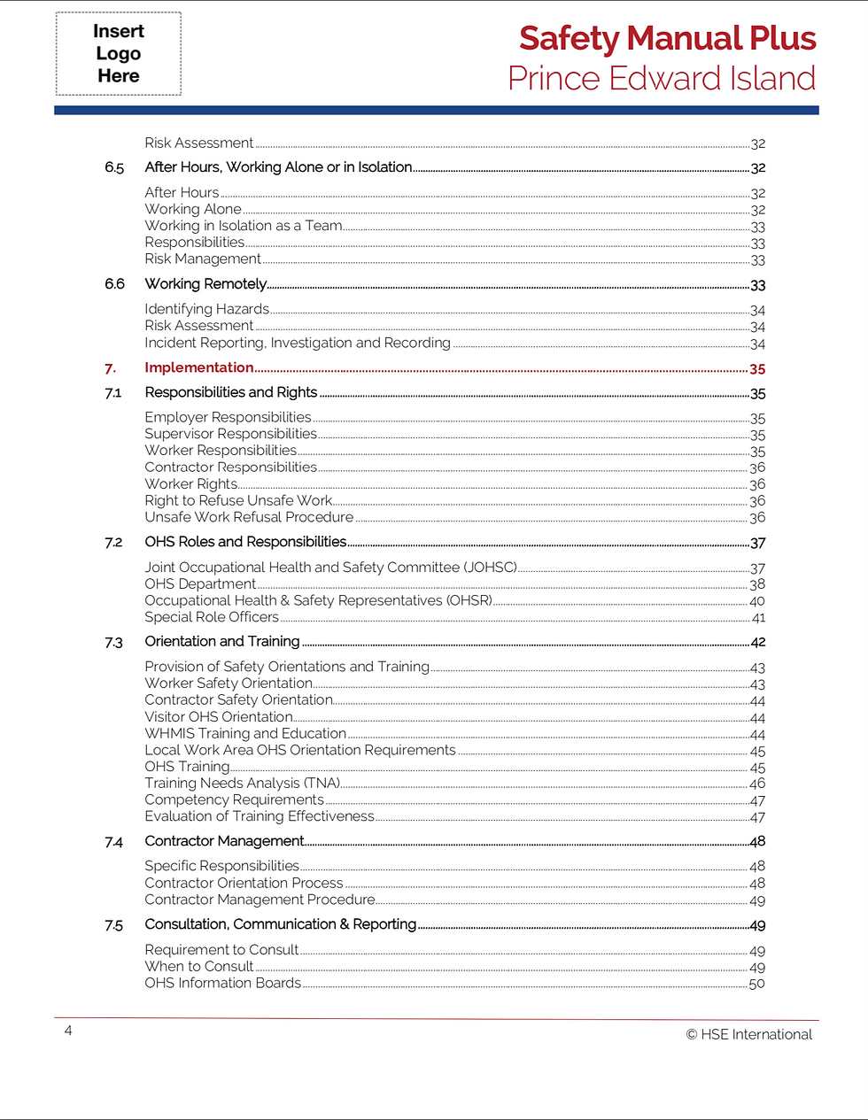 Miniatura: Prince Edward Island Safety Manual Plus