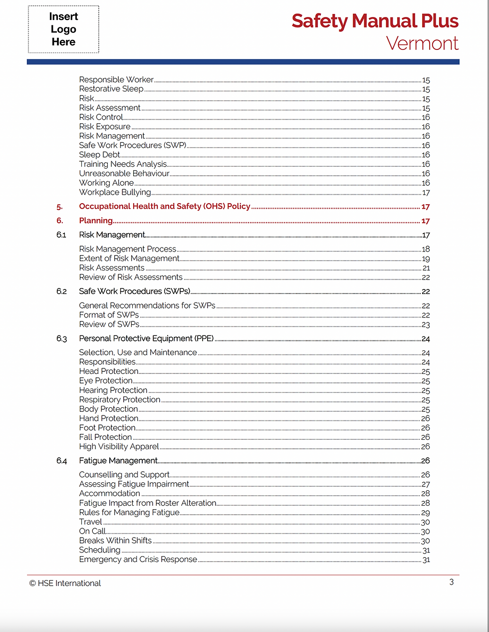Thumbnail: Vermont Safety Manual Plus