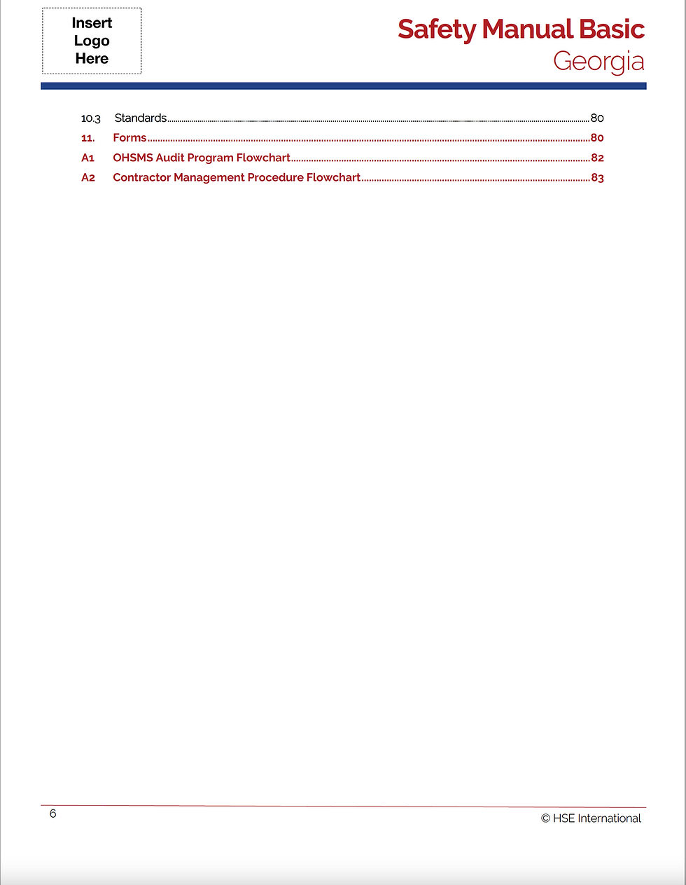 Miniatura: Georgia Safety Manual Basic Binder Pack