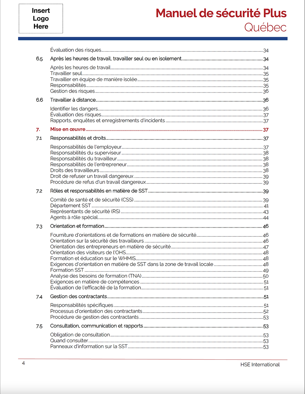 Miniatura: Quebec Safety Manual Plus - French