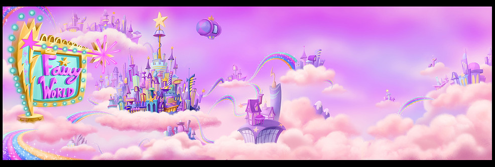 Fairly Odd Parents Fairy World Matte Painting