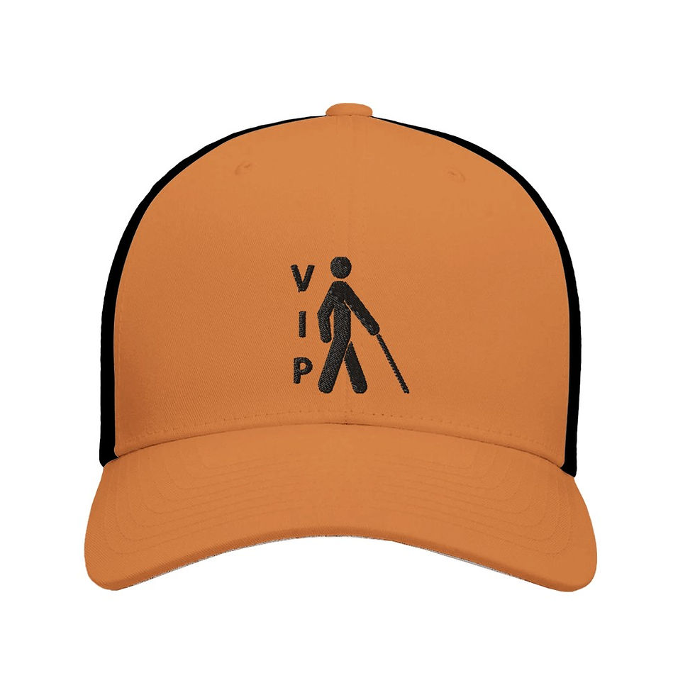 Thumbnail: Caramel black VIP Flexfit 6-Panel Trucker Cap with Black Embroidery