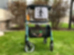 Thumbnail: V I P vertically next to stickman with cane on white walker sign