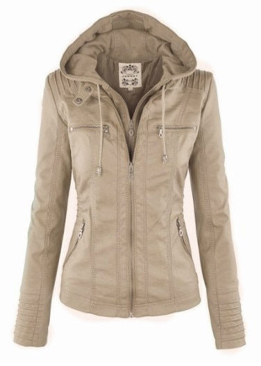 Thumbnail: Faux Leather Jacket Women 