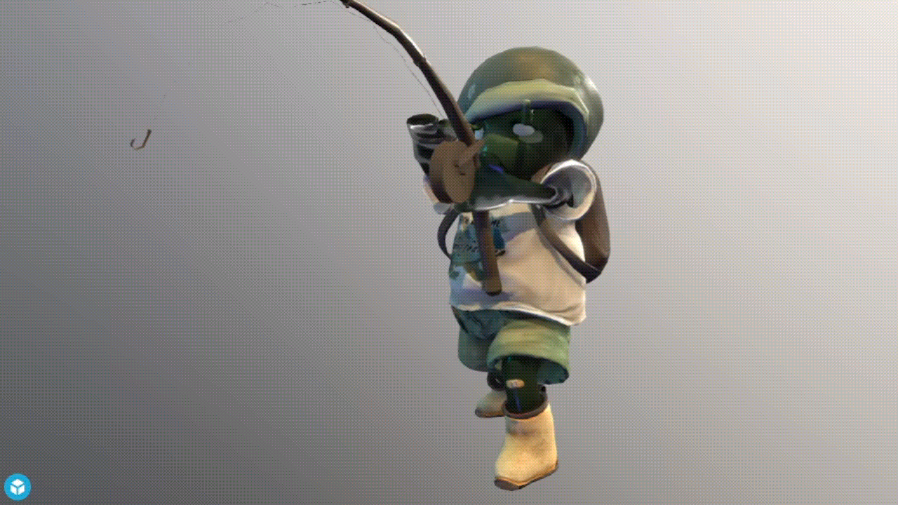 Jordy reeling in (animated)