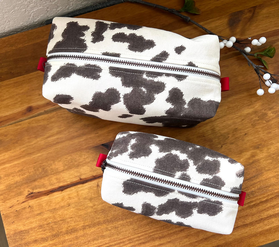 Thumbnail: Canvas Boxy Makeup Bags