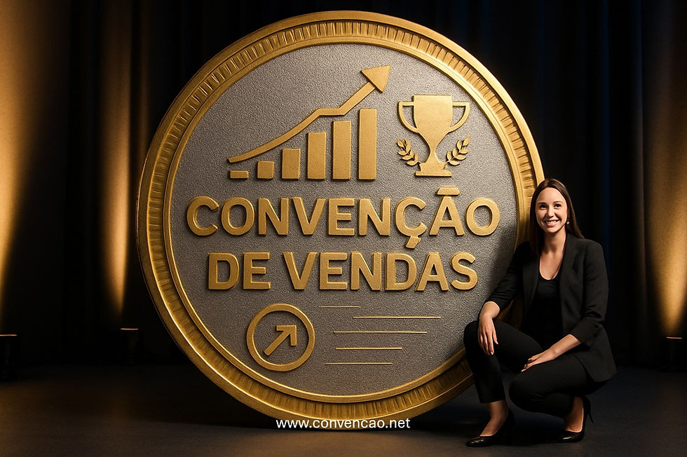Moeda ou Nota Gigante Personalizada – Uma moeda ou cédula em tamanho gigante, com elementos da marca ou do tema do evento, para simbolizar prosperidade e sucesso em vendas.