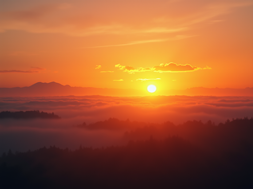 A breathtaking abstract sunset setting the mood for your next adventure.